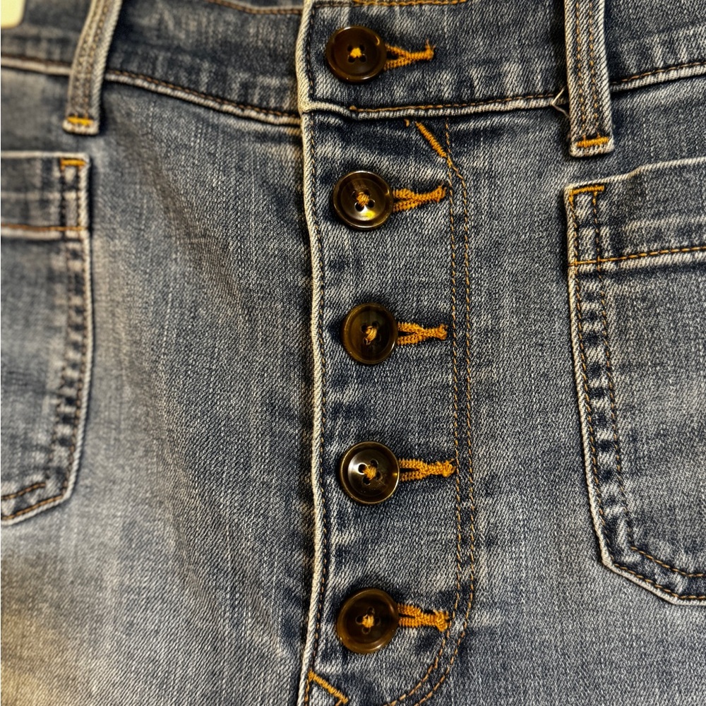Express High Rise Blue Jeans - Picture 3 of 6